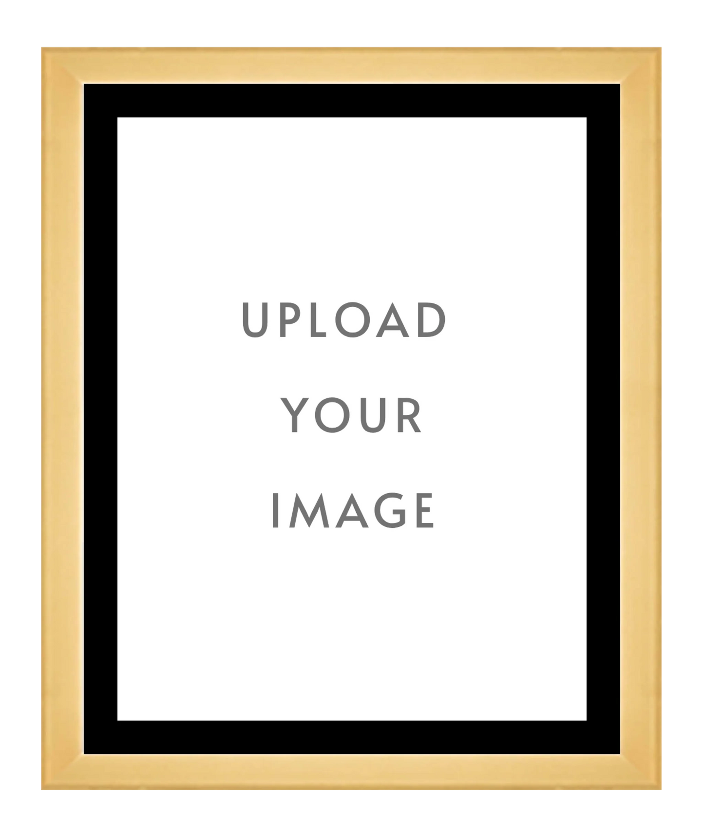 4.1 GOLD FRAME 32x40 black matting