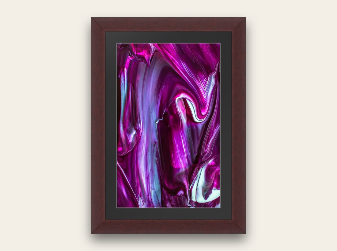 Las Olas — sculptural stem frame, tall portrait