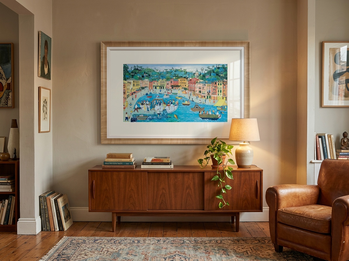 Collector room — work hung where it belongs