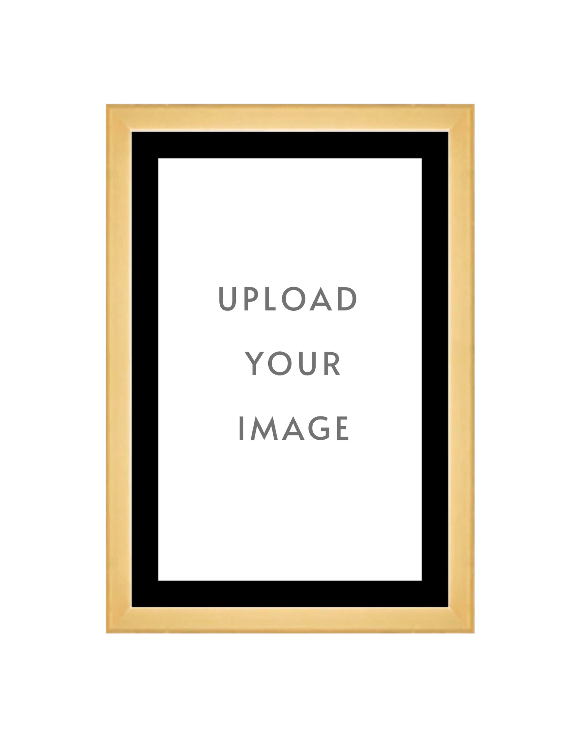 4.1 GOLD FRAME  12x18 black matting