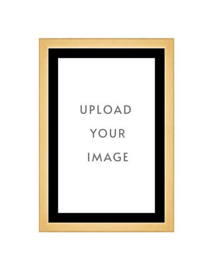 4.1 GOLD FRAME  12x18 black matting