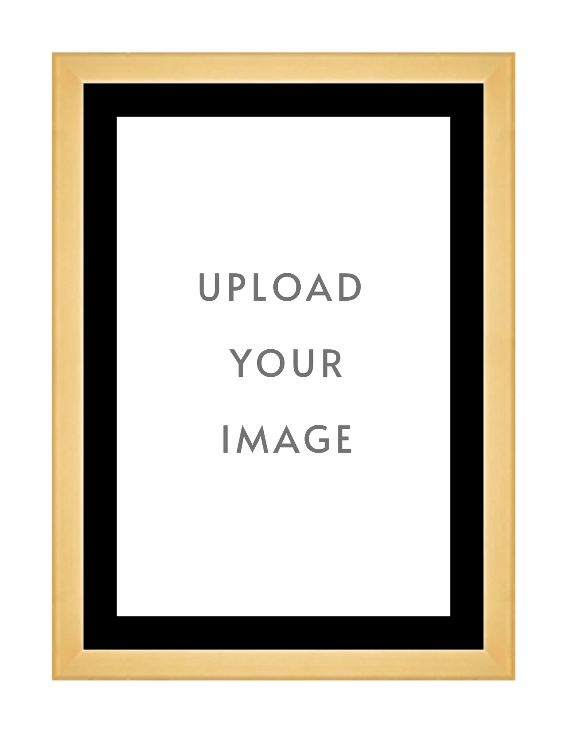 4.1 GOLD FRAME 24x34 black matting