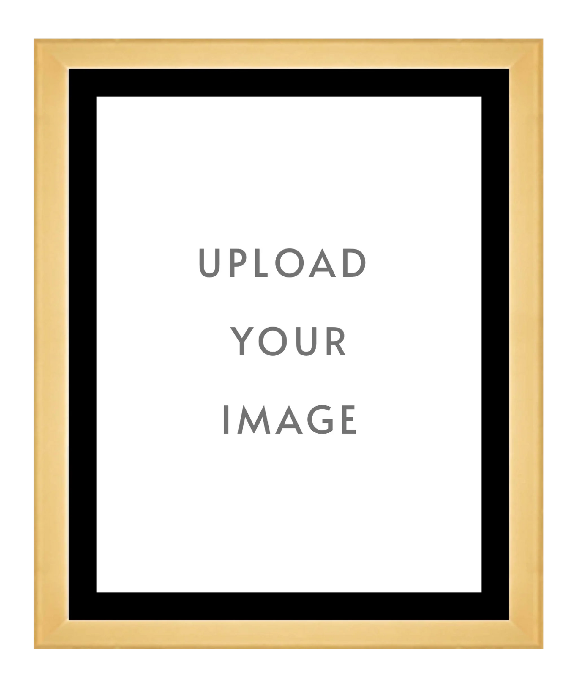 4.1 GOLD FRAME 32x40 black matting