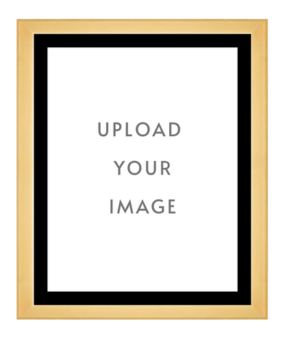 4.1 GOLD FRAME 32x40 black matting