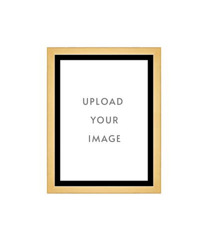 4.1 GOLD FRAME  9x12 black matting