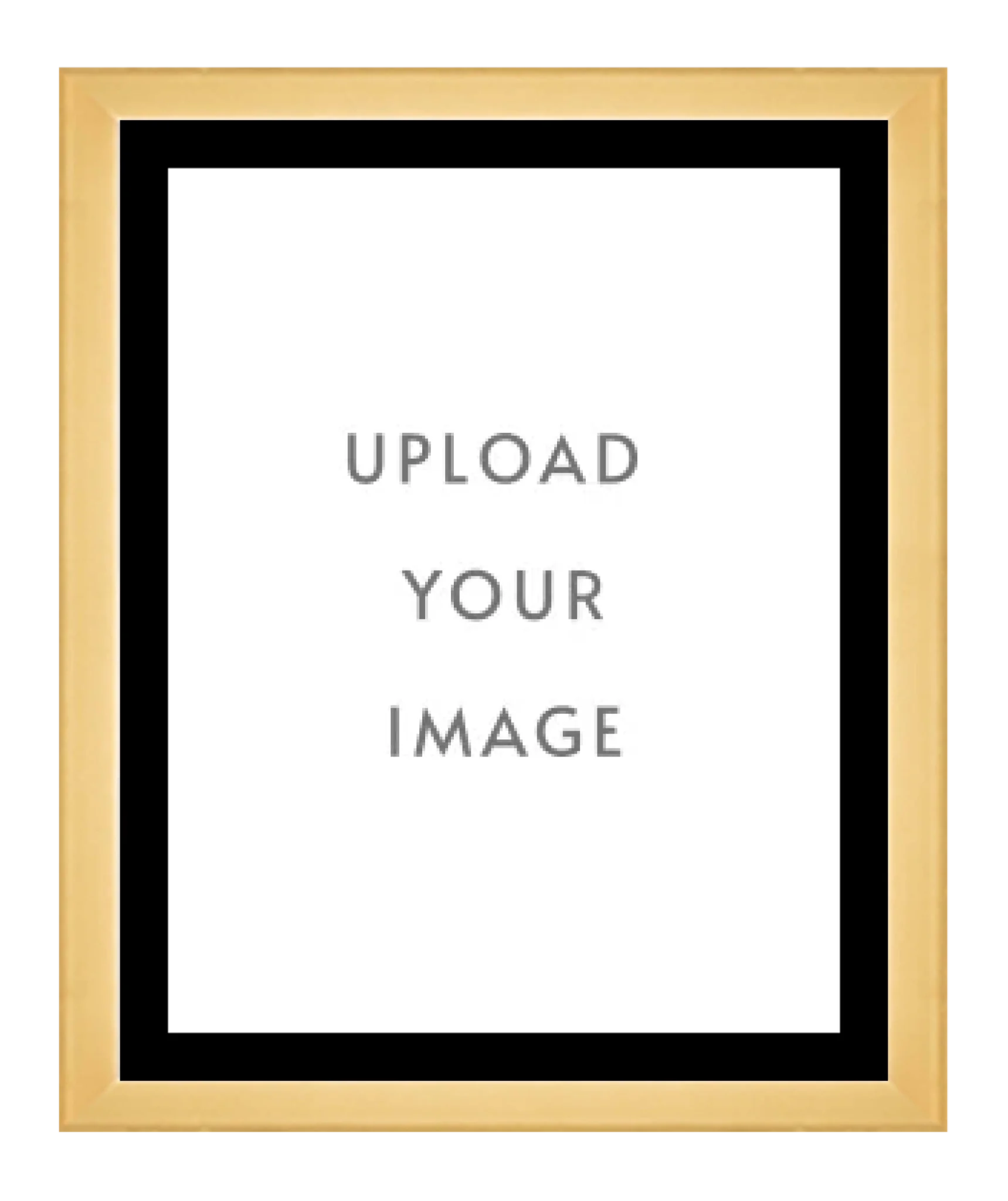 4.1 GOLD FRAME 32x40 black matting