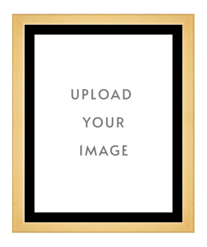 4.1 GOLD FRAME 32x40 black matting
