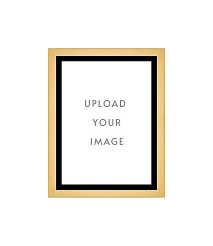 4.1 GOLD FRAME  9x12 black matting