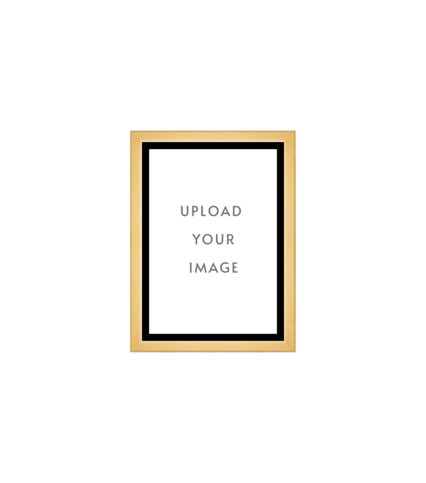 4.1 GOLD FRAME  5x7 black matting