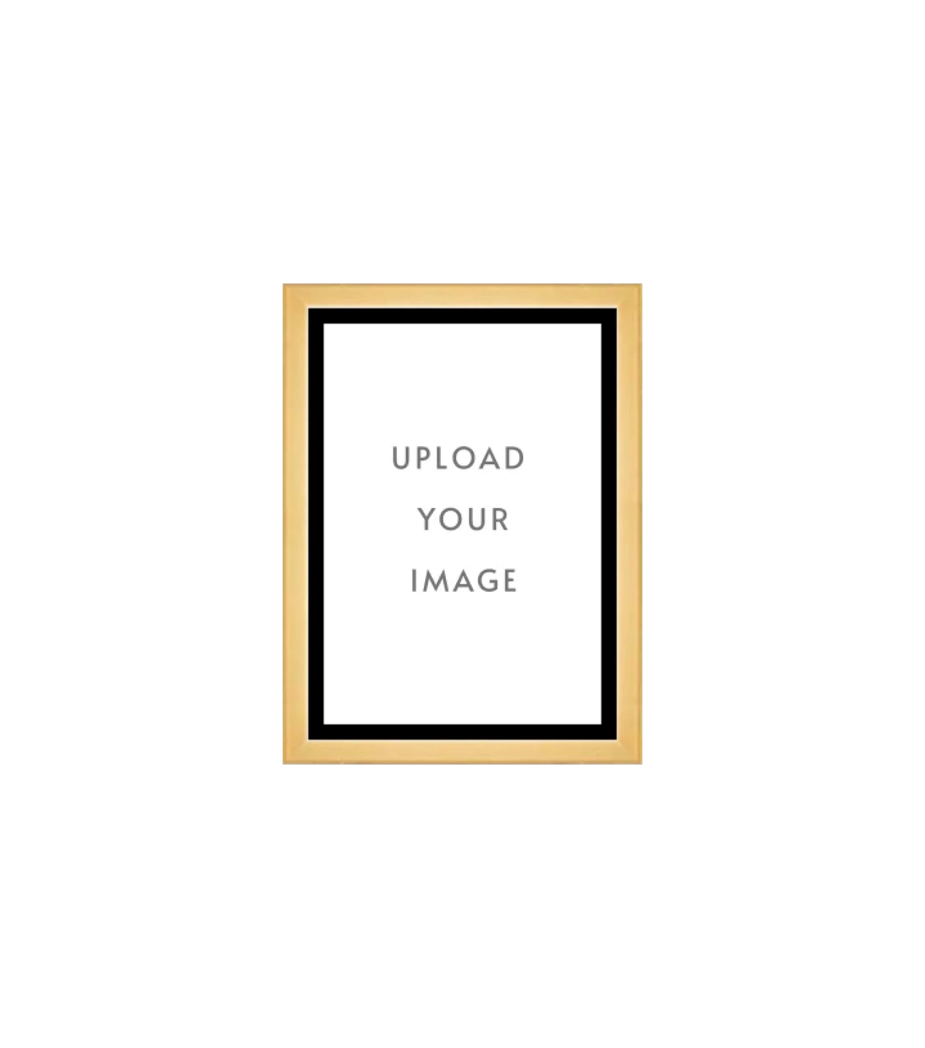 4.1 GOLD FRAME  5x7 black matting