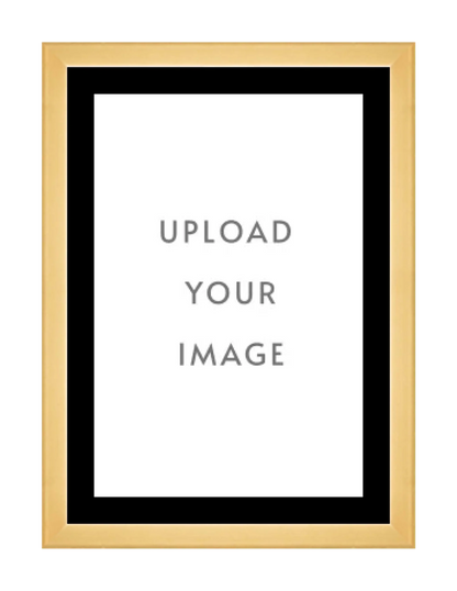 4.1 GOLD FRAME 24x34 black matting