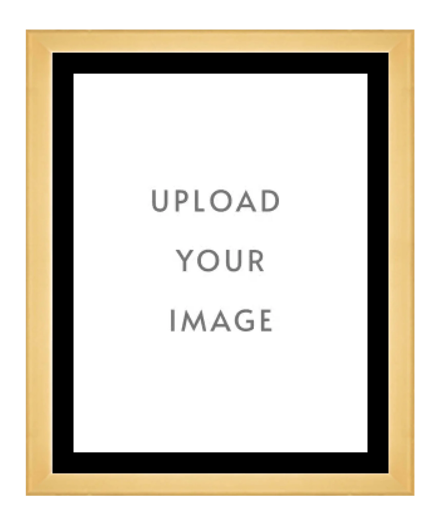 4.1 GOLD FRAME 32x40 black matting