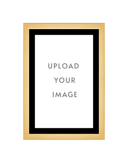 4.1 GOLD FRAME  12x18 black matting
